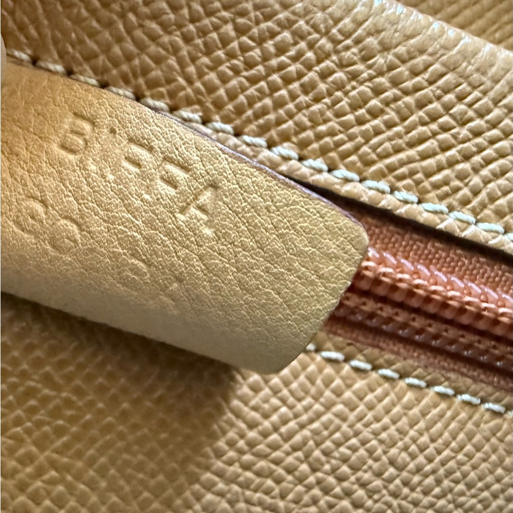 Bally Cube Caramel Saffiano Preloved Bag Quiet Luxury EUC (Handles Need Work) - Picture 5 of 10